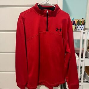 Under Armour Men's Red Quarter Zip
